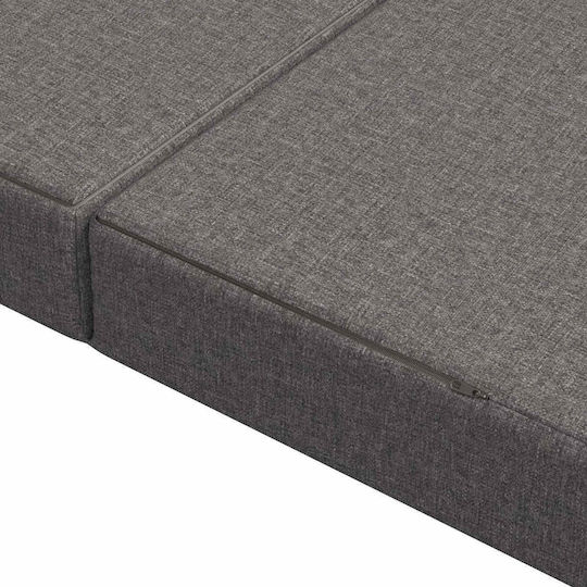 Fotoliu Puf Polimorfic Canapea Gri Deschis 160x67x45cm