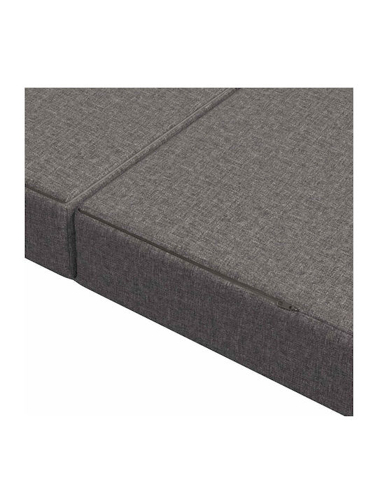 Fotoliu Puf Polimorfic Canapea Gri Deschis 180x67x45cm