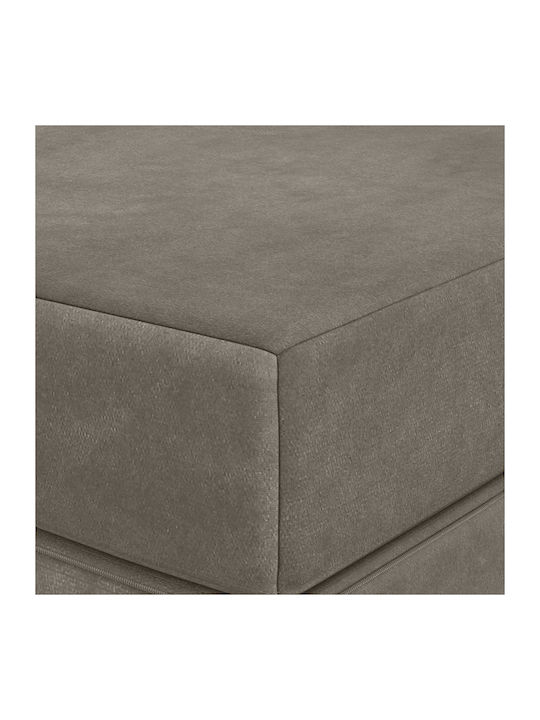 Fotoliu Puf Polimorfic Canapea Gri Deschis 140x67x45cm