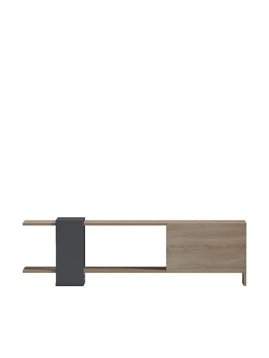 Έπιπλο Τηλεόρασης Standi Ανθρακί Μ120xΠ25xΥ36.8cm