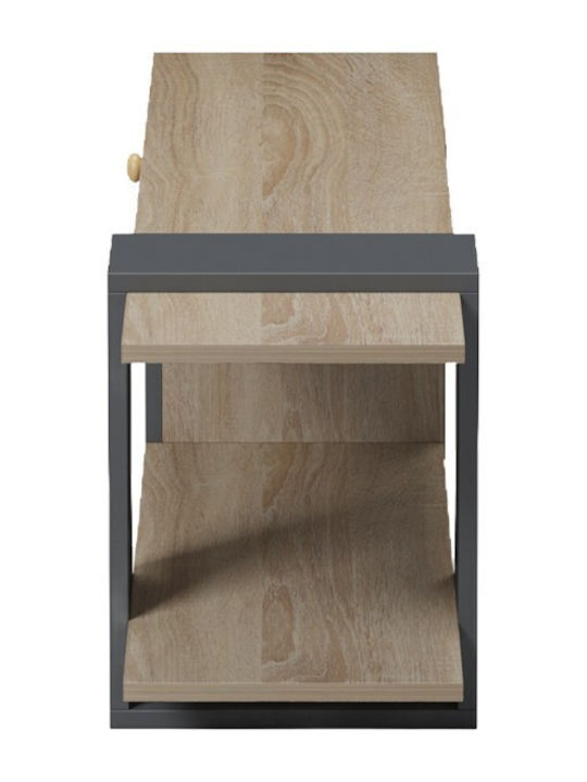 Έπιπλο Τηλεόρασης Standi Ανθρακί Μ120xΠ25xΥ36.8cm