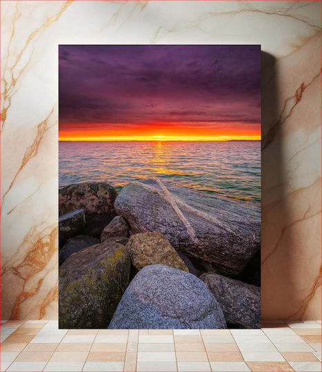 Πίνακας Scenic Sunset Over Sea Γραφικό Ηλιοβασίλεμα Πάνω Τη Θάλασσα 80x120 Πίνακας Scenic Sunset Over Sea Γραφικό Ηλιοβασίλεμα Πάνω Τη Θάλασσα 80x120