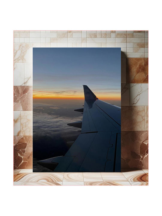 Панел Sunrise From Airplane Window Изгрев Прозорец Самолет 100x150