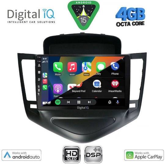 Digital IQ Ηχοσύστημα Αυτοκινήτου για Chevrolet Cruze 2008-2012 (Bluetooth/USB/WiFi/GPS/Apple-Carplay/Android-Auto) με Οθόνη Αφής 9"