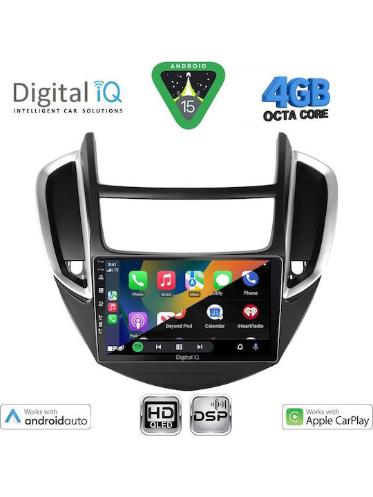 Digital IQ Car Audio System for Chevrolet Trax 2014-2022 (Bluetooth/USB/WiFi/GPS/Apple CarPlay/Android Auto) with 9" Touch Screen