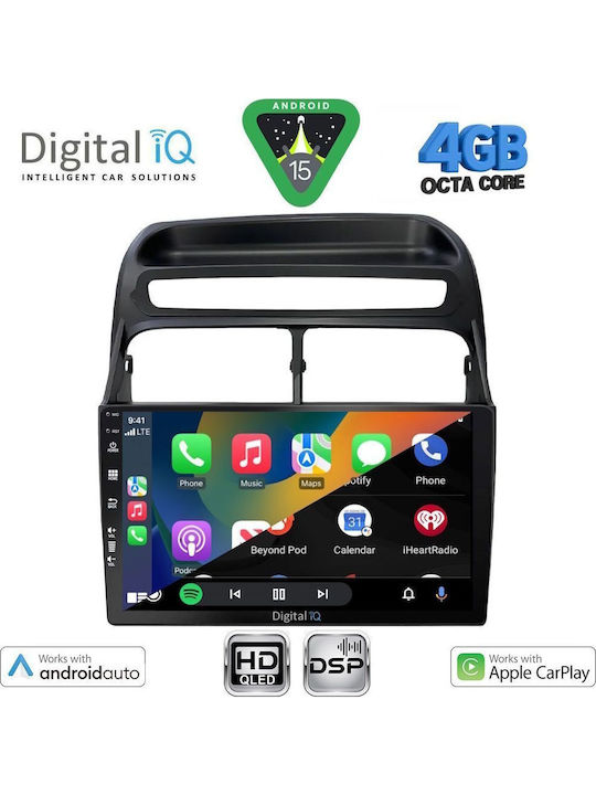Digital IQ Car Audio System for Fiat Linea 2007-2011 Bluetooth USB WiFi GPS Apple CarPlay Android Auto with 9" Touch Screen