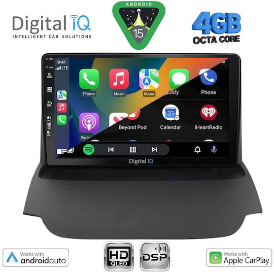 Digital IQ Car Audio System for Ford EcoSport 2012-2018 Bluetooth USB WiFi GPS Apple CarPlay Android Auto with 9" Touch Screen