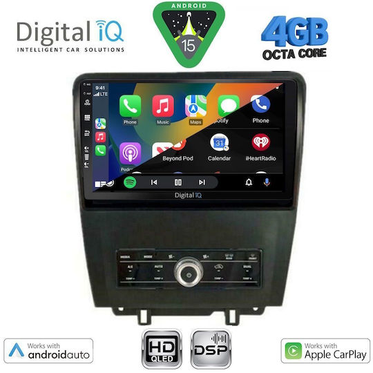 Digital IQ Ηχοσύστημα Αυτοκινήτου για Ford Mustang 2010-2015 (Bluetooth/USB/WiFi/GPS/Apple-Carplay/Android-Auto) με Οθόνη Αφής 9"