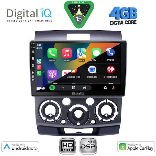 Digital IQ Ηχοσύστημα Αυτοκινήτου για Ford Ranger Mazda BT-50 2006-2011 (Bluetooth/USB/WiFi/GPS/Apple-Carplay/Android-Auto) με Οθόνη Αφής 9"