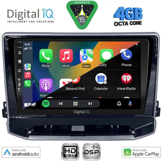 Digital IQ Car Audio System for Jeep Compass 2022 Bluetooth USB Wi-Fi GPS Apple CarPlay Android Auto with 10 Inch Touch Screen DIGITAL IQ BXF 16279 CPAA