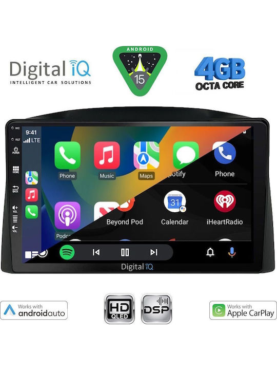 Digital IQ Car Audio System for Jeep Grand Cherokee 2005-2007 (Bluetooth/USB/WiFi/GPS/Apple CarPlay/Android Auto) with 10" Touch Screen