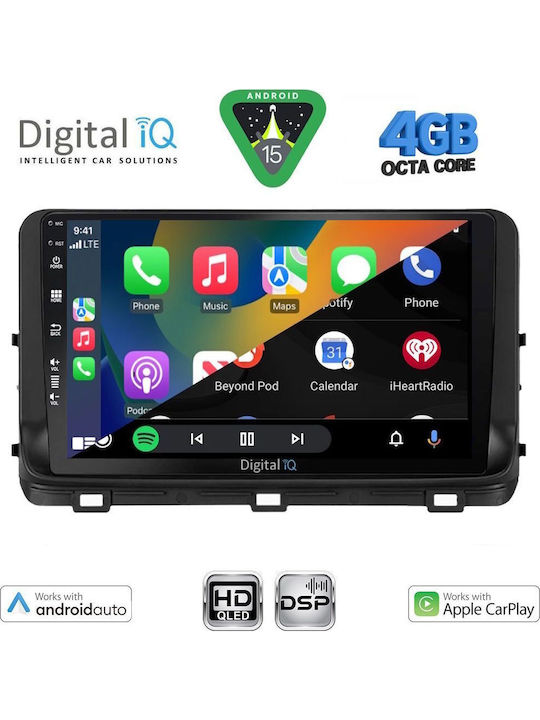 Digital IQ Car Audio System for Kia Ceed / XCeed 2018-2022 (Bluetooth/USB/WiFi/GPS/Apple CarPlay/Android Auto) with 10" Touch Screen