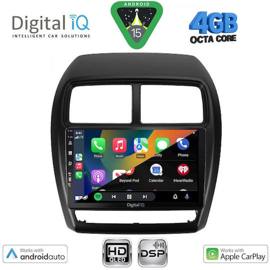 Digital IQ Car Audio System for Mitsubishi Asx 2020-2023 (Bluetooth/USB/WiFi/GPS/Apple CarPlay/Android Auto) with 9" Touch Screen