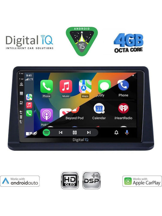 Digital IQ Car Audio System for Mitsubishi Pajero 1999-2006 Bluetooth USB WiFi GPS Apple CarPlay Android Auto with 9" Touch Screen