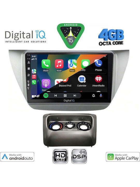 Digital IQ Car Audio System for Mitsubishi Lancer 2000-2007 Bluetooth USB WiFi GPS Apple CarPlay Android Auto with 9" Touch Screen