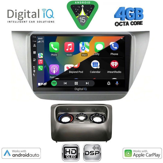 Digital IQ Auto-Audiosystem für Mitsubishi Lancer 2000-2007 mit Touchscreen 9 Zoll Bluetooth USB Wi-Fi GPS Apple CarPlay Android Auto