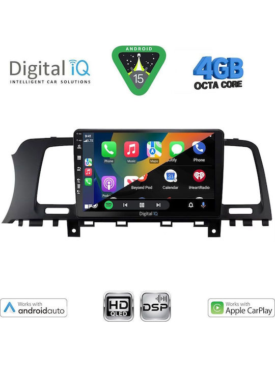 Digital IQ Car Audio System for Nissan Murano 2007-2014 Bluetooth USB WiFi GPS Apple CarPlay Android Auto with 9" Touch Screen