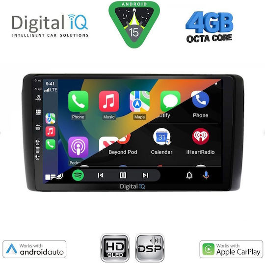 Digital IQ Ηχοσύστημα Αυτοκινήτου για Nissan Leaf 2009-2017 (Bluetooth/USB/WiFi/GPS/Apple-Carplay/Android-Auto) με Οθόνη Αφής 9"