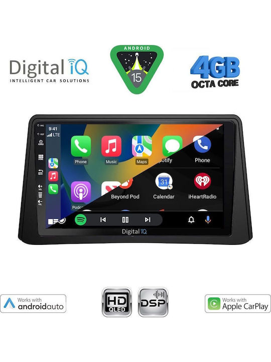 Digital IQ Car Audio System for Opel Mokka 2012-2015 Bluetooth USB WiFi GPS Apple CarPlay Android Auto with 9" Touch Screen