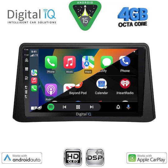 Digital IQ Ηχοσύστημα Αυτοκινήτου για Opel Mokka 2012-2015 (Bluetooth/USB/WiFi/GPS/Apple-Carplay/Android-Auto) με Οθόνη Αφής 9"