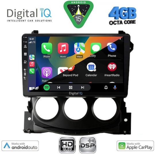Digital IQ Ηχοσύστημα Αυτοκινήτου για Nissan 370Z 2009-2012 (Bluetooth/USB/WiFi/GPS/Apple-Carplay/Android-Auto) με Οθόνη Αφής 9"