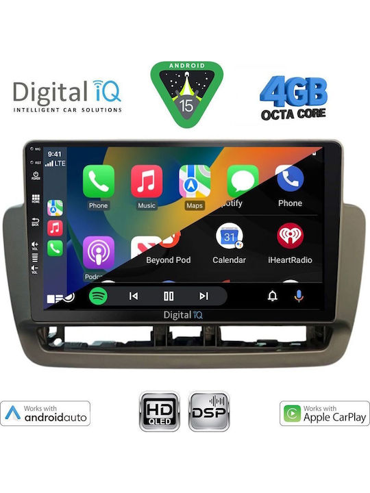 Digital IQ Car Audio System for Seat Ibiza 2012-2015 Bluetooth USB WiFi GPS Apple CarPlay Android Auto with 9" Touch Screen