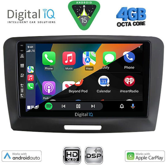 Digital IQ Ηχοσύστημα Αυτοκινήτου για Skoda Superb 2008-2015 (Bluetooth/USB/WiFi/GPS/Apple-Carplay/Android-Auto) με Οθόνη Αφής 9"