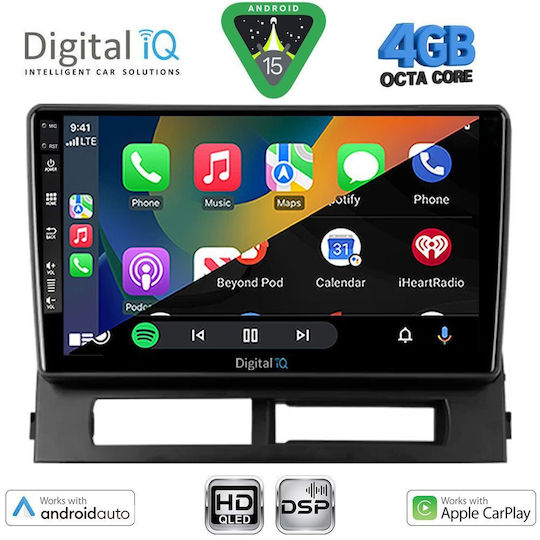 Digital IQ Ηχοσύστημα Αυτοκινήτου για Toyota Prius 2003-2009 (Bluetooth/USB/WiFi/GPS/Apple-Carplay/Android-Auto) με Οθόνη Αφής 9"