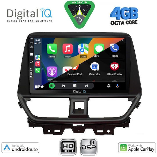 Digital IQ Car Audio System for Suzuki Baleno 2022 Bluetooth USB Wi-Fi GPS Apple CarPlay Android Auto with 9 Inch Touch Screen DIGITAL IQ BXF 16673 CPAA