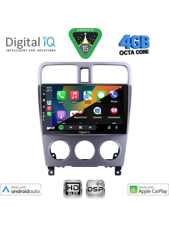 Digital IQ Car Audio System for Subaru Forester 2002-2008 Bluetooth USB WiFi GPS Apple CarPlay Android Auto with 9" Touch Screen