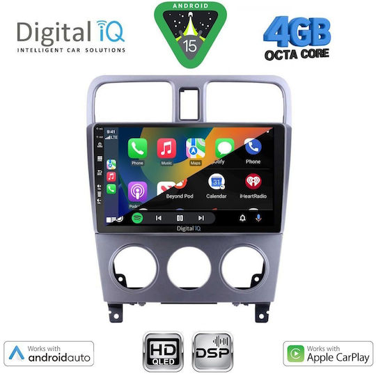 Digital IQ Ηχοσύστημα Αυτοκινήτου για Subaru Forester 2002-2008 (Bluetooth/USB/WiFi/GPS/Apple-Carplay/Android-Auto) με Οθόνη Αφής 9"