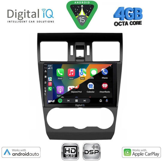 Digital IQ Car Audio System for Subaru Forester / Impreza 2013-2019 (Bluetooth/USB/WiFi/GPS/Apple CarPlay/Android Auto) with 9" Touch Screen