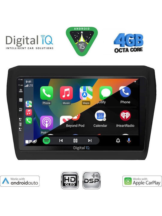 Digital IQ Car Audio System for Suzuki Swift 2017-2022 with Touch Screen 9"