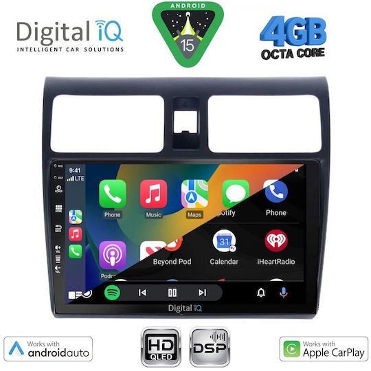 Digital IQ Car Audio System for Suzuki Swift 2005-2011 Bluetooth USB WiFi GPS Apple CarPlay Android Auto with 10" Touch Screen