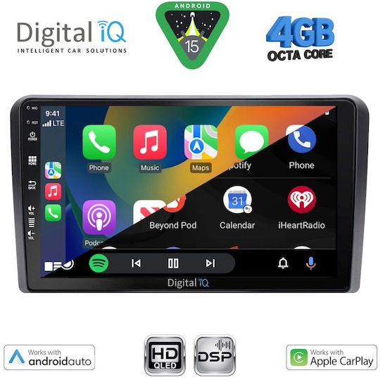 Digital IQ Ηχοσύστημα Αυτοκινήτου για Suzuki Vitara 2000-2005 (Bluetooth/USB/WiFi/GPS/Apple-Carplay/Android-Auto) με Οθόνη Αφής 9"