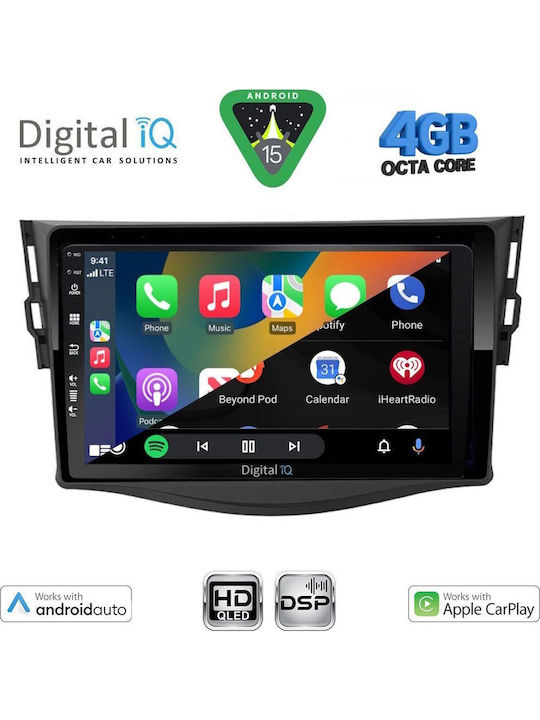 Digital IQ Car Audio System for Toyota RAV 4 2006-2012 (Bluetooth/USB/WiFi/GPS/Apple CarPlay/Android Auto) with 9" Touch Screen