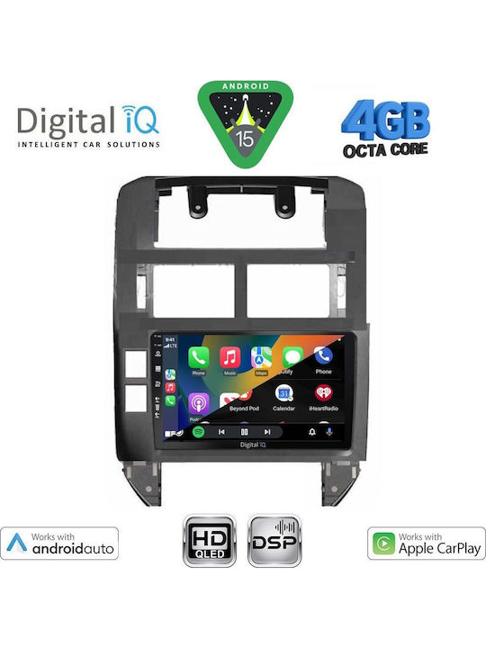 Digital IQ Car Audio System for Volkswagen Polo 2002-2009 Bluetooth USB WiFi GPS Apple CarPlay Android Auto with 9" Touch Screen