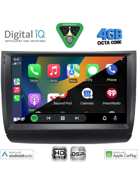 Digital IQ Car Audio System for Toyota Prius 2003-2009 Bluetooth USB WiFi GPS Apple CarPlay Android Auto with 9" Touch Screen