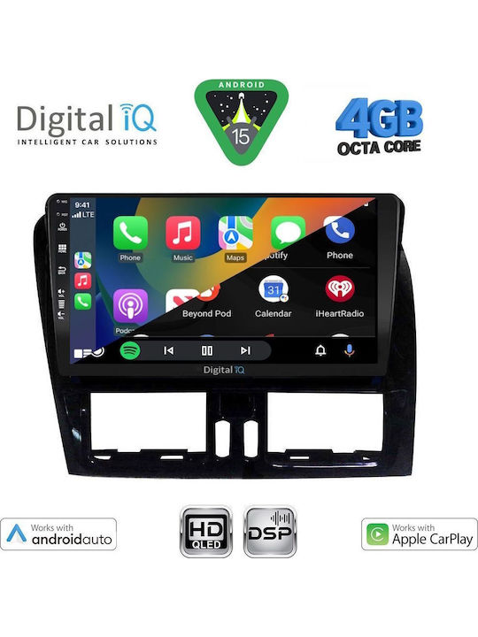 Digital IQ Car Audio System for Volvo XC 60 2009-2017 Bluetooth USB WiFi GPS Apple CarPlay Android Auto with 9" Touch Screen