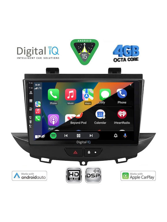 Digital IQ Auto-Audiosystem Für Opel Crossland / Grandland 2017-2025 Mit Touchscreen 9 Zoll