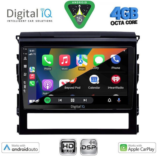Digital IQ Ηχοσύστημα Αυτοκινήτου για Toyota Land Cruiser 2016-2019 (Bluetooth/USB/WiFi/GPS/Apple-Carplay/Android-Auto) με Οθόνη Αφής 9"