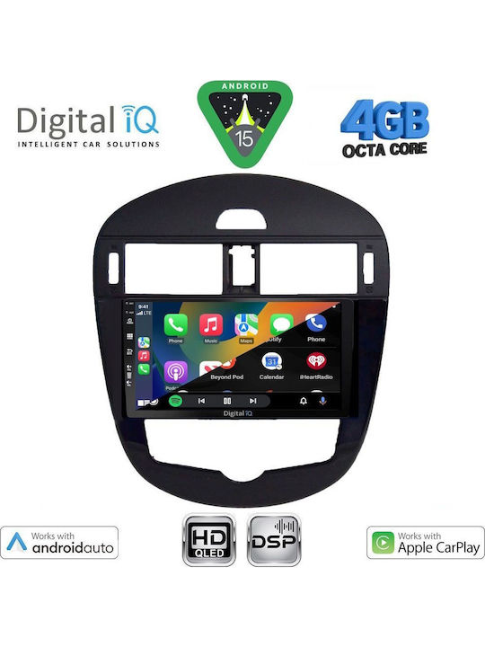 Digital IQ Car Audio System for Nissan Pulsar 2014-2020 with Clima (Bluetooth/USB/WiFi/GPS/Apple CarPlay/Android Auto) with 9" Touch Screen