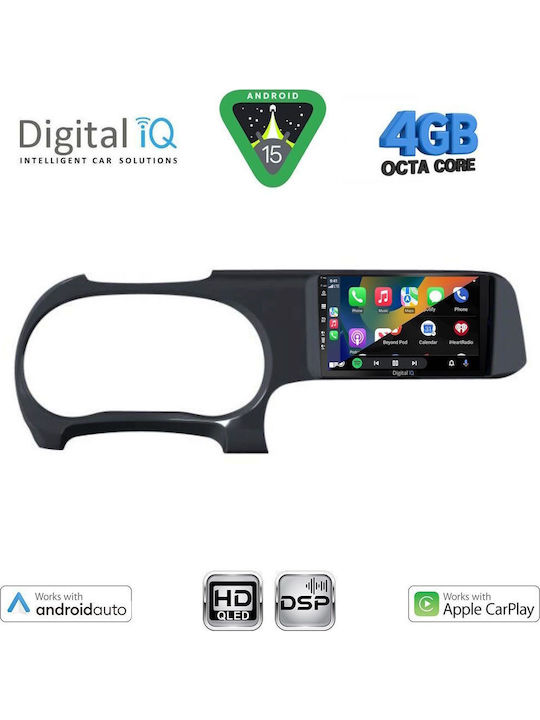 Digital IQ Car Audio System for Hyundai i10 2020 with Touch Screen 9" Bluetooth USB Wi-Fi GPS Apple CarPlay Android Auto