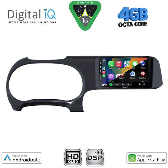Digital IQ Car Audio System for Hyundai i10 2020 with Touch Screen 9" Bluetooth USB Wi-Fi GPS Apple CarPlay Android Auto