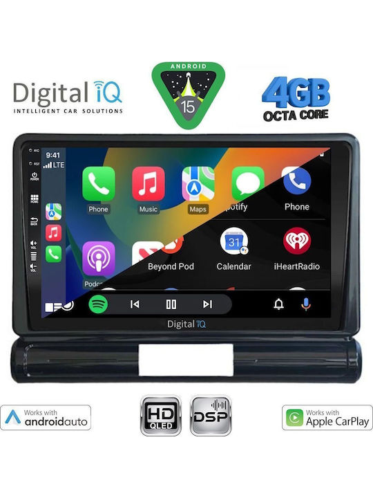 Digital IQ Car Audio System for Citroen C3 / DS3 2016 with Touch Screen 9" DIGITAL IQ BXF 16093M CPAA Bluetooth USB Wi-Fi GPS Apple CarPlay Android Auto