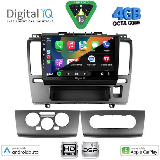 Digital IQ Car Audio System for Nissan Tiida 2004-2013 Bluetooth USB WiFi GPS Apple CarPlay Android Auto with 9" Touch Screen