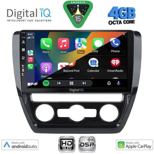 Digital IQ Car Audio System for Volkswagen Jetta 2010-2016 Bluetooth USB WiFi GPS Apple CarPlay Android Auto with 10" Touch Screen