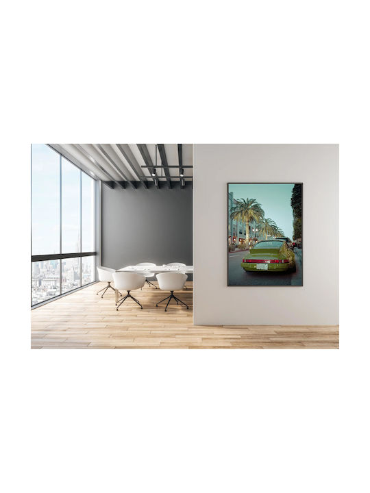 Painting Vintage Porsche Street Scene Vintage Porsche Street Scene 100x150