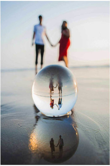iLovePrints Gemälde Paar Halten Hände Reflexion 70x100
