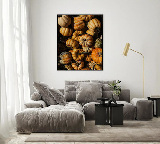 iLovePrints Gemälde Bunte Kürbisse 100x150